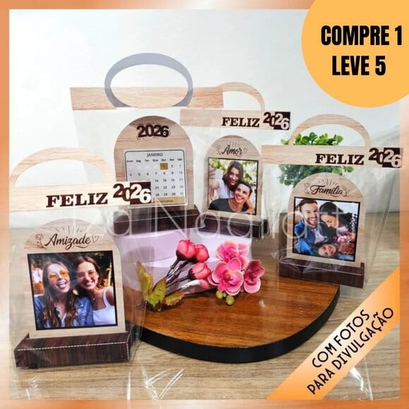 Arquivo Digital 4 Mini Calendários de Mesa com Foto -5599