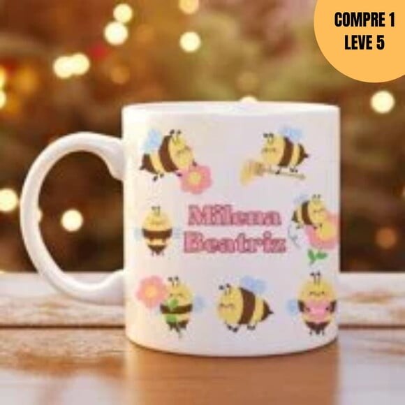 Arquivo Digital Abelhinhas Arte Avulsa Caneca Escolar -1490