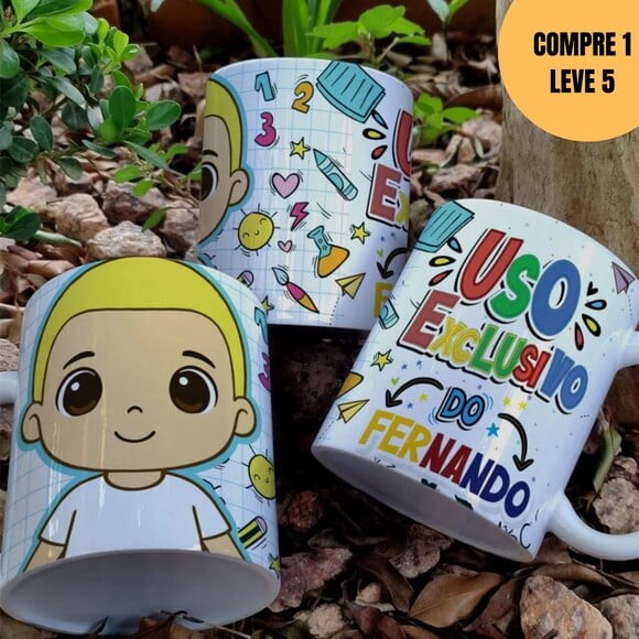 Arquivo Digital Abc Volta às Aulas Artes para Caneca -6119