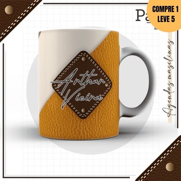Arquivo Digital Agenda Masculina Couro Laranja 2025 -216