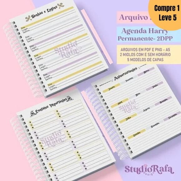 Arquivo Digital Agenda Permanente Harry Potter 2dpp -1328