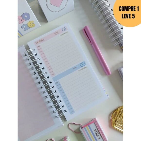 Arquivo Digital Agenda Slim Linha Collors 2026 -4362
