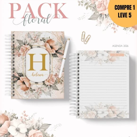 Arquivo Digital Alfabeto Floral Agendas 2026 -2915