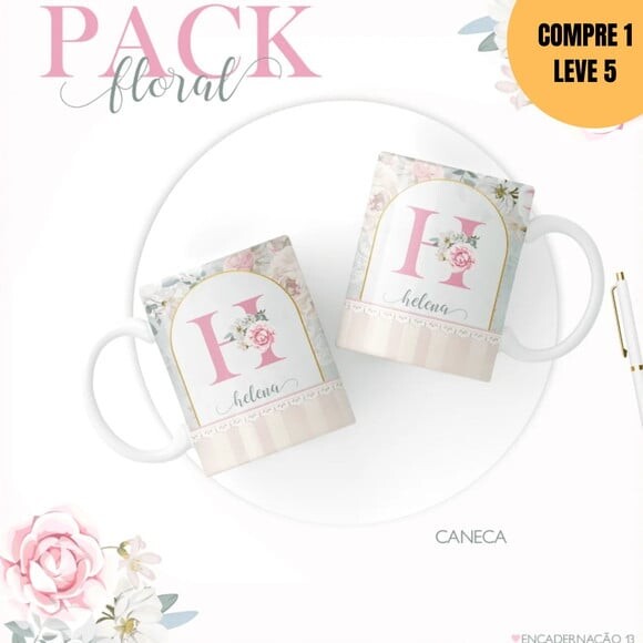 Arquivo Digital Alfabeto Floral Agendas 2026 -2914