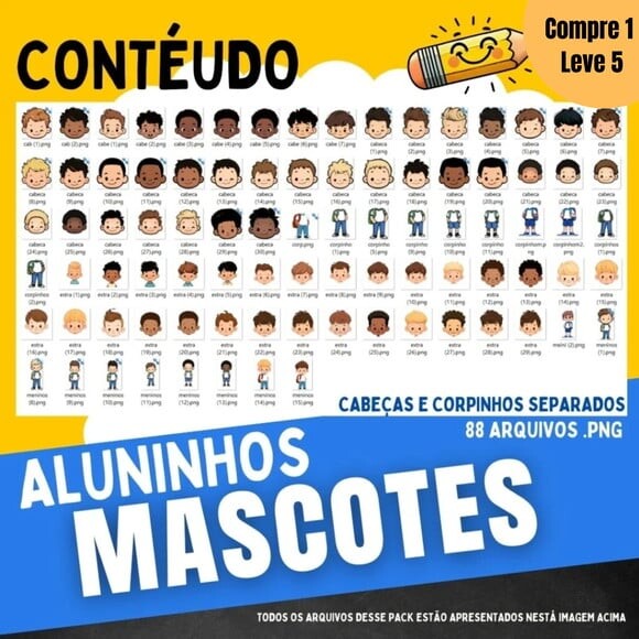 Arquivo Digital Aluninhos Meninos Volta às Aulas -1248