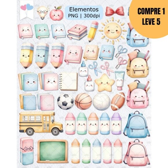 Arquivo Digital Amiguinhos da Escola Kit Digital -6196