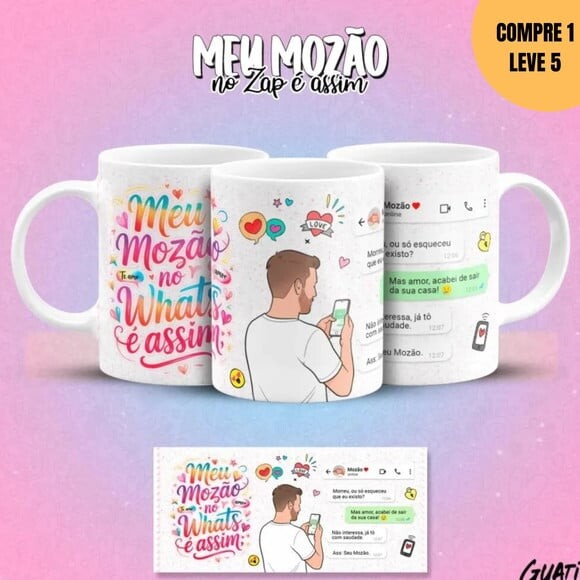 Arquivo Digital Arte para Canecas Dia dos Namorados -3612