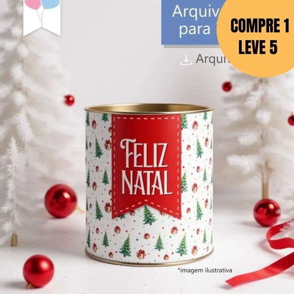 Arquivo Digital Arte para Tubolata Natal -5518