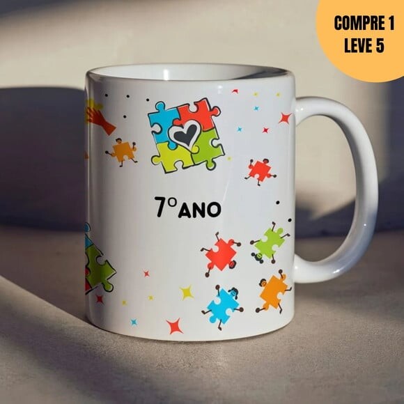 Arquivo Digital Autismo Arte Avulsa para Caneca -1538