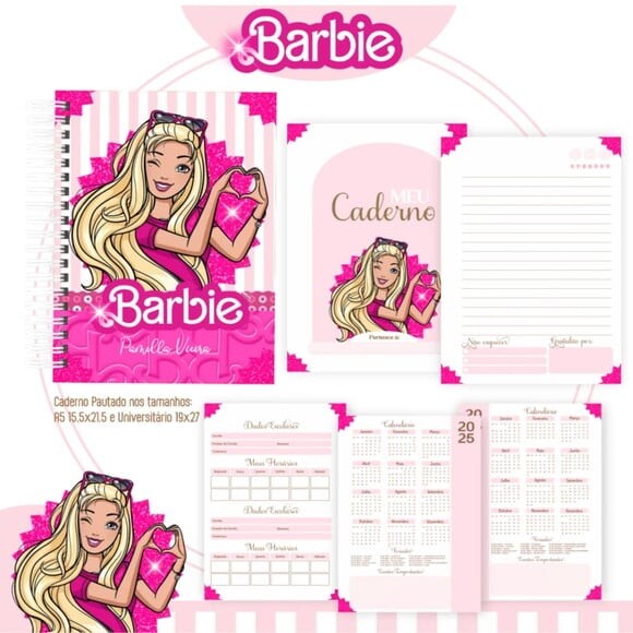 Arquivo Digital Barbie Capas e Miolos 2025 -127