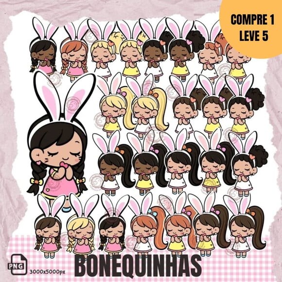 Arquivo Digital Bonequinhas Páscoa -2177