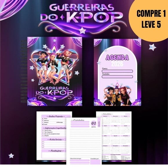 Arquivo Digital Box Guerreiras do K-pop Escolar 2026 -4906