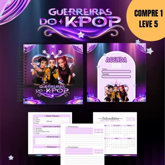 Arquivo Digital Box Guerreiras do K-pop Escolar 2026 -4906