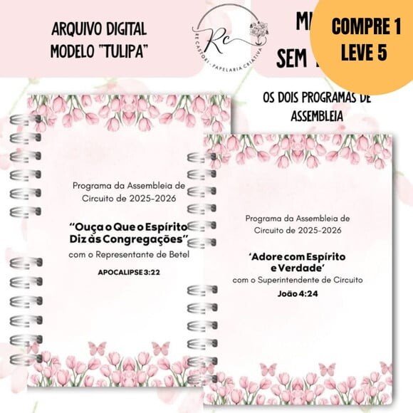 Arquivo Digital Caderno Assembleia Floral Rosa -5292