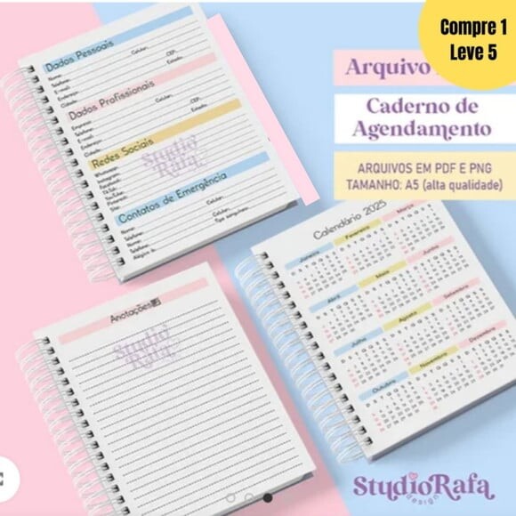 Arquivo Digital Caderno Candy Agenda 2025 - 357