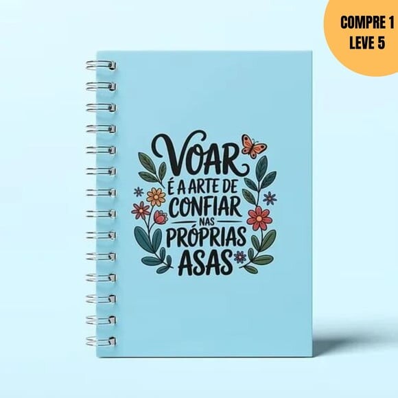 Arquivo Digital Caderno de Anotações Borboletas Frases -3799