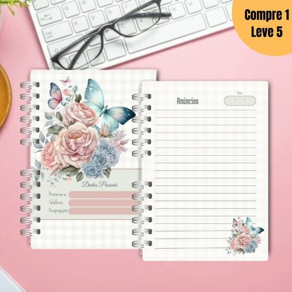 Arquivo Digital Caderno de Reuniões Feminino -1380