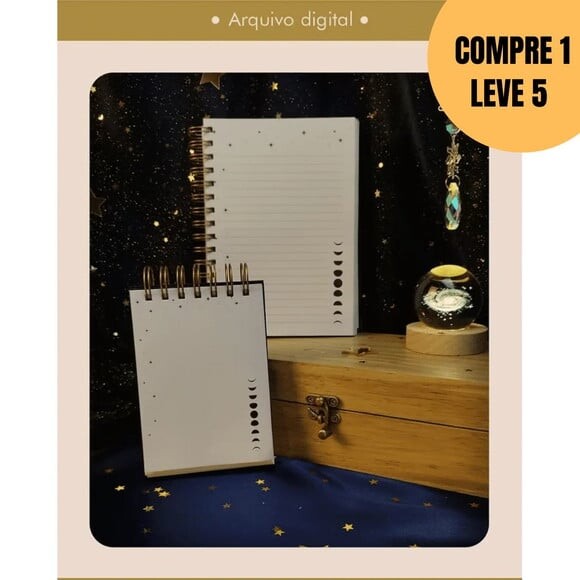 Arquivo Digital Caderno e Bloquinho Wire-o Astros -5464