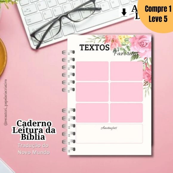 Arquivo Digital Caderno para Leitura da Bíblia -1375