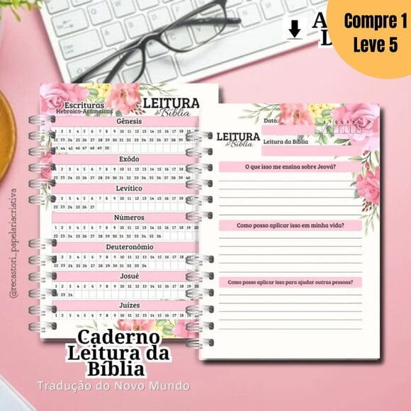 Arquivo Digital Caderno para Leitura da Bíblia -1375