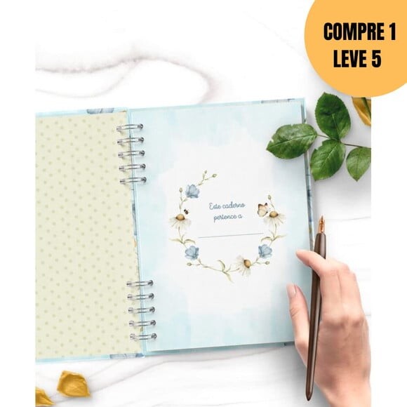 Arquivo Digital Caderno Pautado Flores do Campo -5036