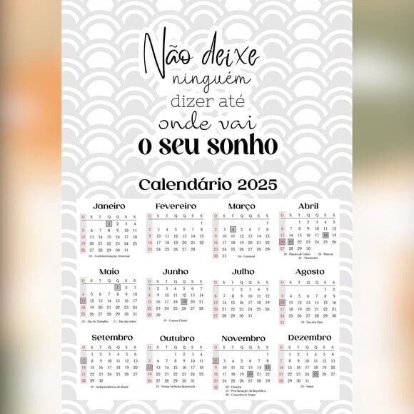 Arquivo Digital Calendários 2025 -666