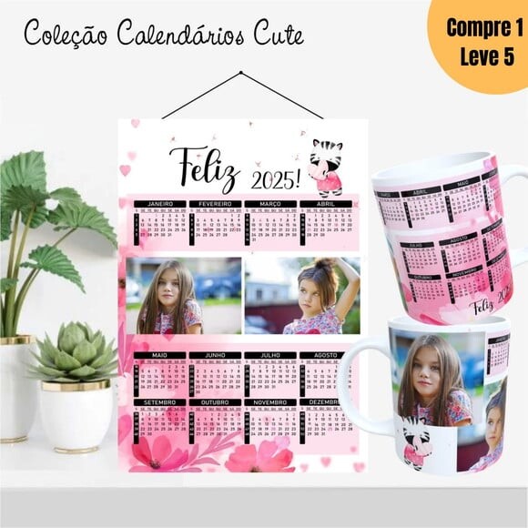 Arquivo Digital Calendários 2025 Coleção Cute 2025 -794