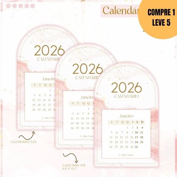 Arquivo Digital Calendários Clean -5876