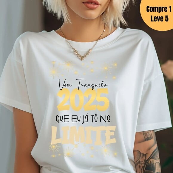 Arquivo Digital Camiseta de Ano Novo 2025 -802