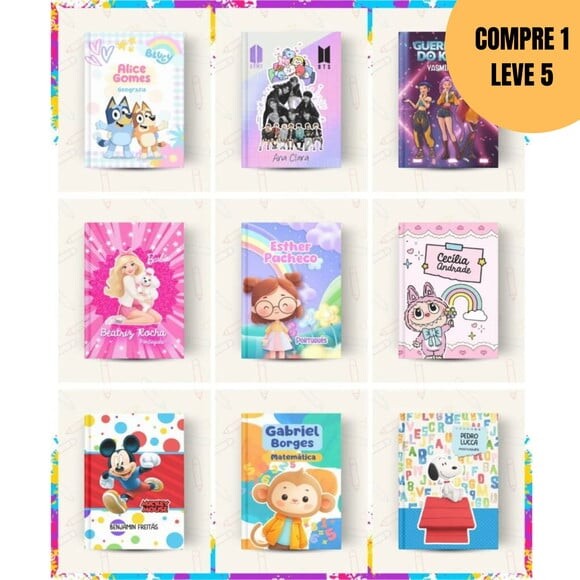 Arquivo Digital Capas de Caderno 2026 Volta às Aulas -6269