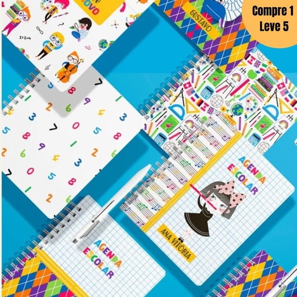 Arquivo Digital Capas e 4 Miolos Agenda Escolar -854