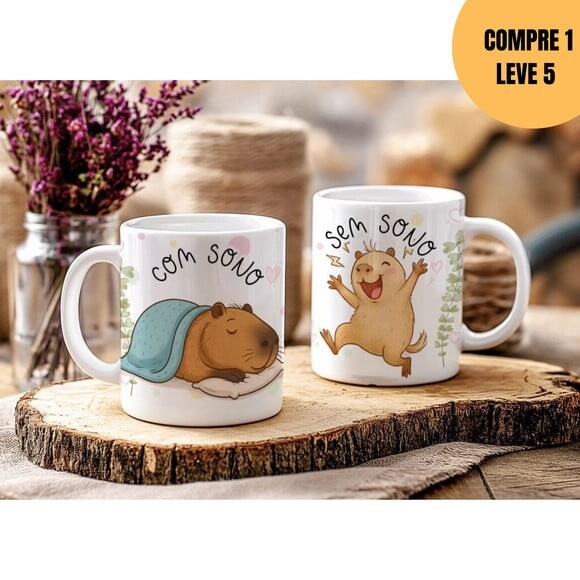 Arquivo Digital Capivara Irônica Estampas Canecas -4761