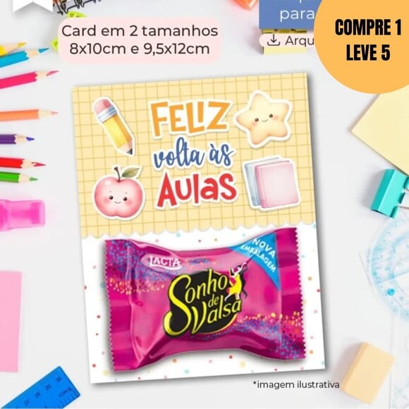 Arquivo Digital Card Multiuso Feliz Volta Ás Aulas -6170