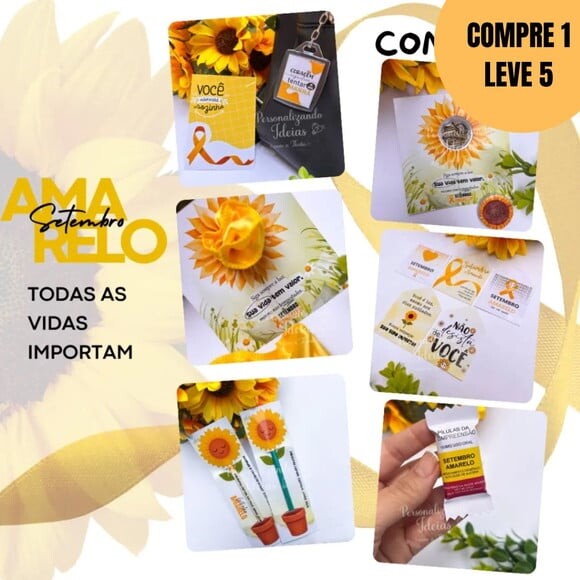 Arquivo Digital Cartão para Moeda Setembro Amarelo -4940