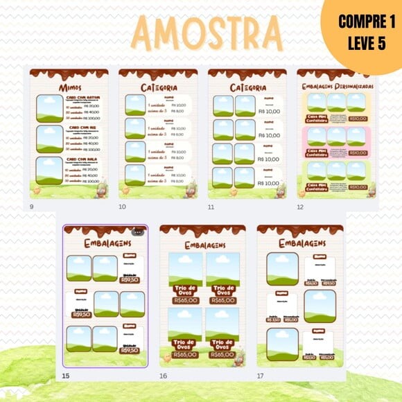 Arquivo Digital Catálogo de Páscoa Editável no Canva -2564