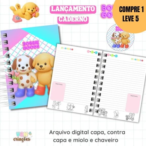 Arquivo Digital Coleção Caderno Bobbie Goods -4594