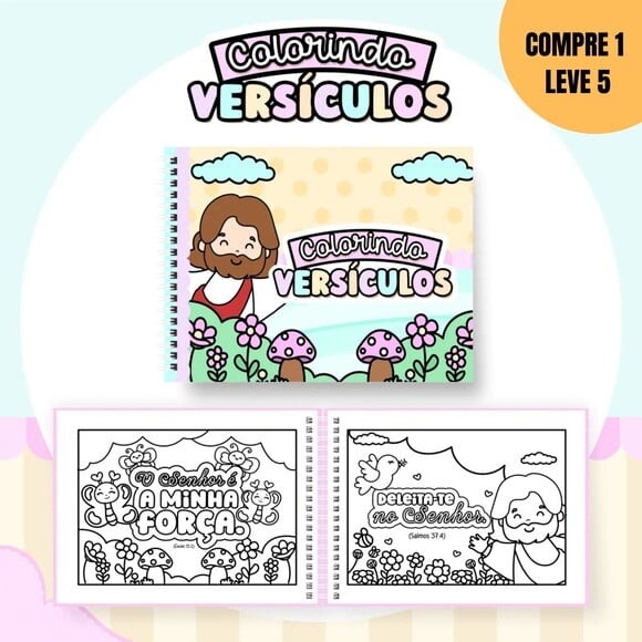 Arquivo Digital Colorindo Versiculos Livro de Colorir -1874