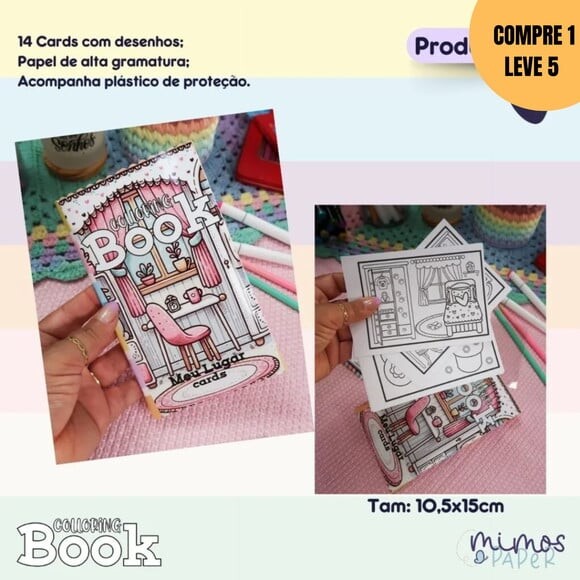 Arquivo Digital Coloring Book A5 Livro de Colorir -3248