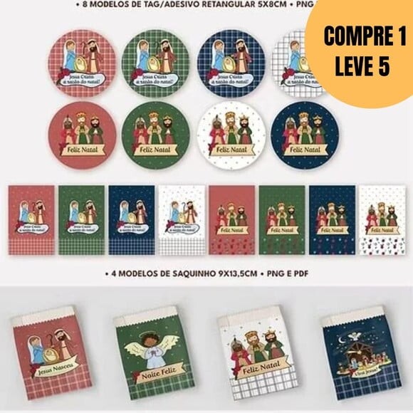 Arquivo Digital Combo 200 Arquivos Natal Presépio 2025 -5577