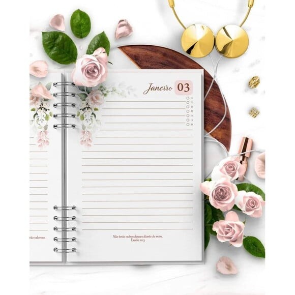 Arquivo Digital Combo 8 Agendas Floral Rosa 2026 e Per -4924