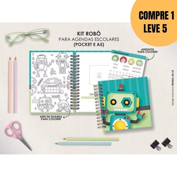 Arquivo Digital Combo A5 Agendas Escolares -5544