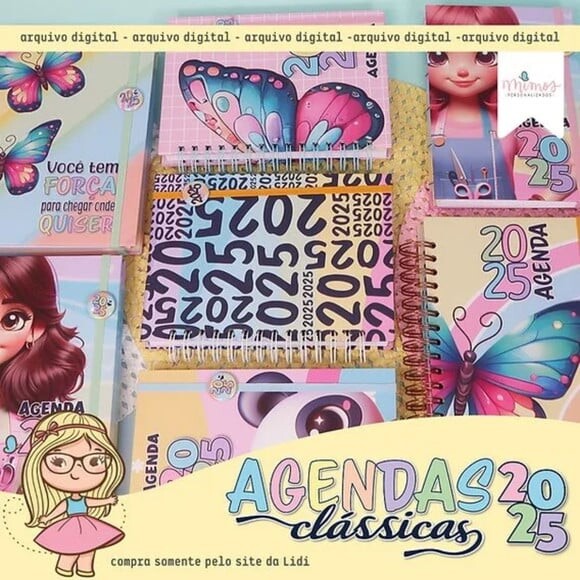 Arquivo Digital Combo Agenda Clássica A5 2025 -1006