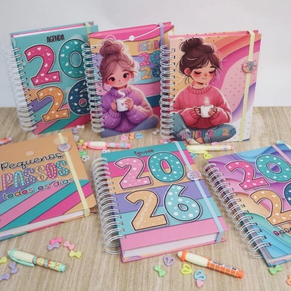 Arquivo Digital Combo Agenda Collors A5 2026 -2733