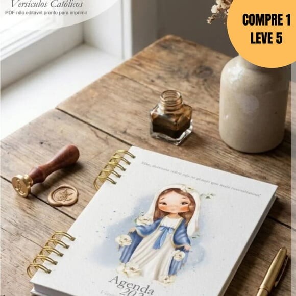 Arquivo Digital Combo Agenda com Versículos Católicos -6198