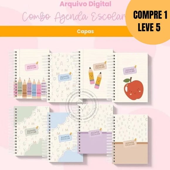 Arquivo Digital Combo Agenda Escolar e Infantil 2026 -5476