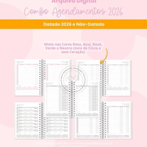 Arquivo Digital Combo Agendamentos 2026 -5488