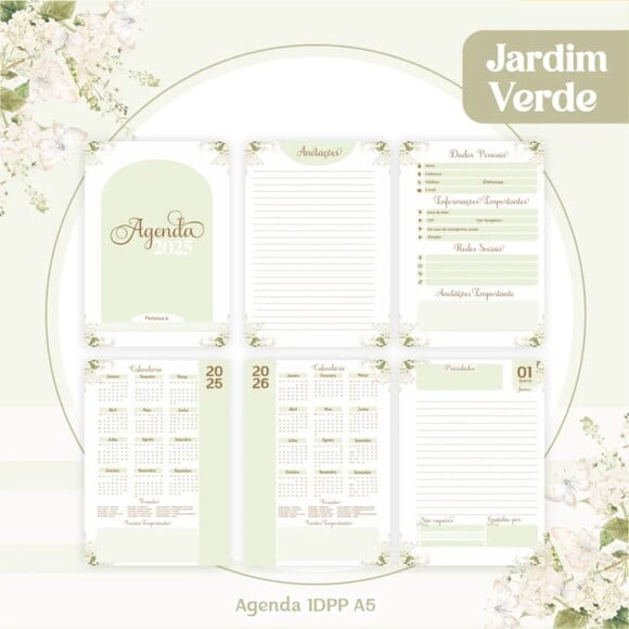 Arquivo Digital Combo Alfabeto Jardim Verde 2025 -366