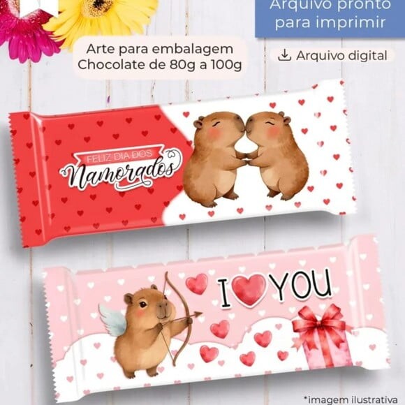 Arquivo Digital Combo Arte para Chocolate e Kitkat -3835