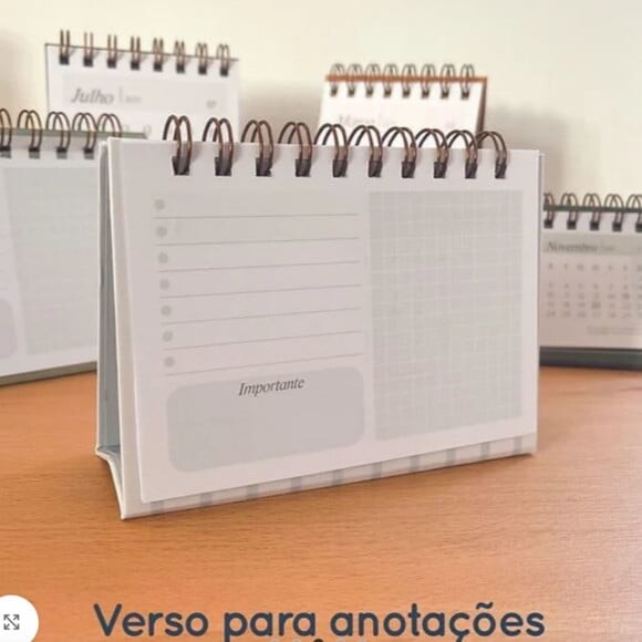 Arquivo Digital Combo Calendário de Mesa A6 e Mini -405