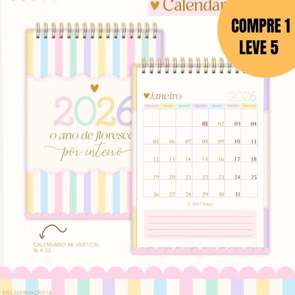 Arquivo Digital Combo Calendários Candy 2026 -5463